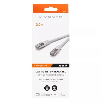 Vivanco 2m Cat 5 Lead 45331