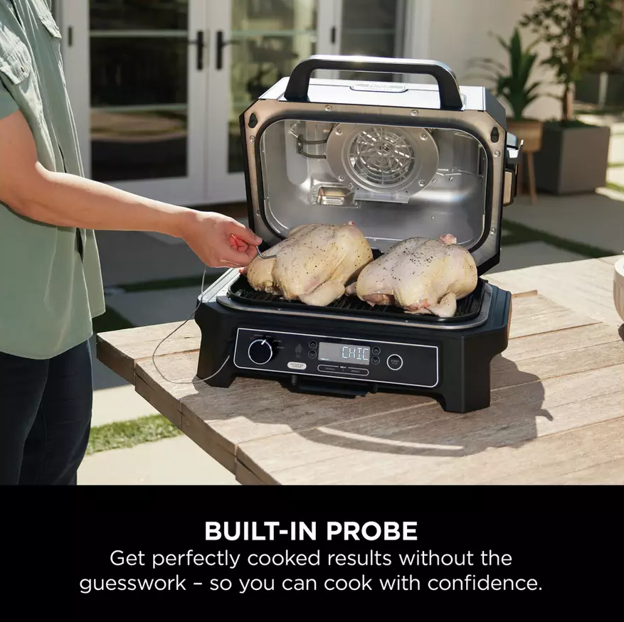 Ninja Woodfire Pro XL Electric BBQ Grill & Smoker OG850UK