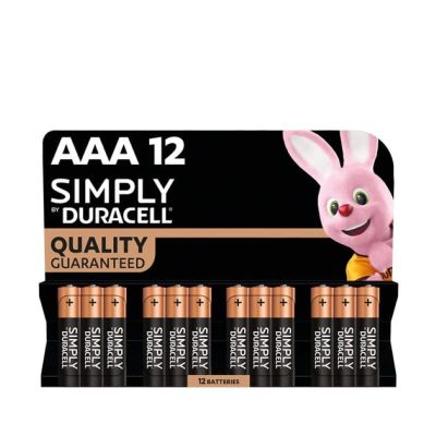 Duracell AAA Simply Batteries Pack of 12