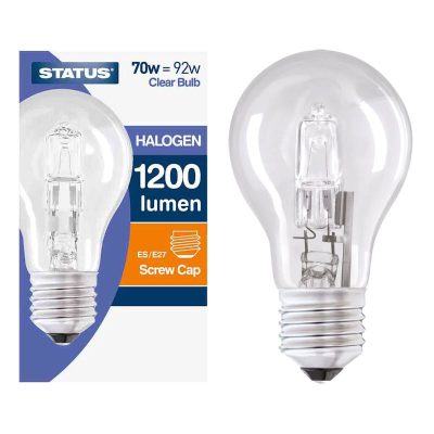 Status 70w Clear Bulb Halogen 1200 Lumen Screw Cap