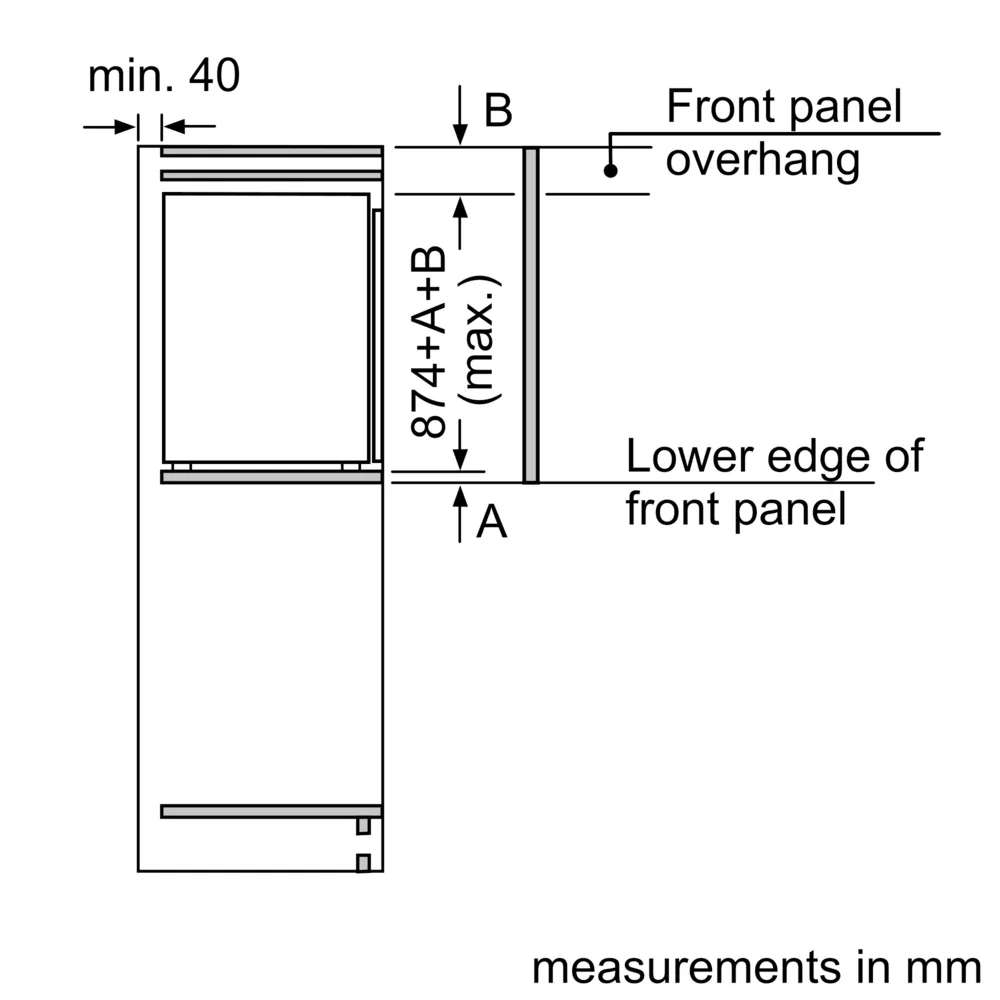 Neff N 70 87.4 x 55.8 cm Built-in Freezer GI1216DE0