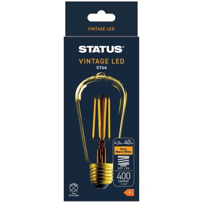Status Vintage LED ST64 Extra Warm White E27 Screw-in Bulb