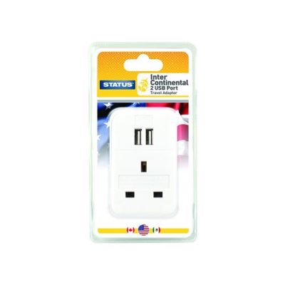 Status USA and Intercontinental Travel Adaptor SINTERUSBPLUG