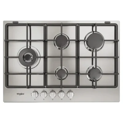 Whirlpool 5 Zone Built-In Gas Hob TGML761IXR - Stainless Steel
