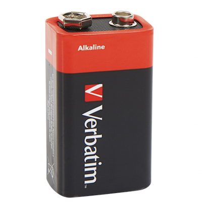 Verbatim Premium 9V Alkaline Battery 49924 - 1 Pack