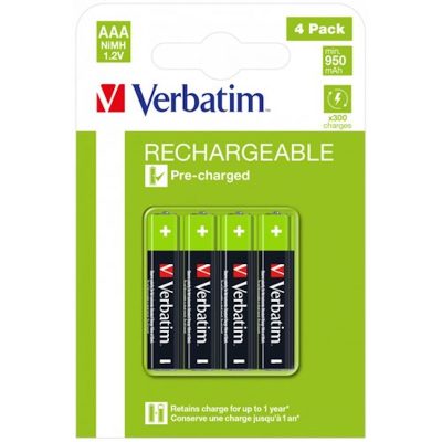 Verbatim Rechargeable Battery AAA 49514 - 4 Pack (Online Only)