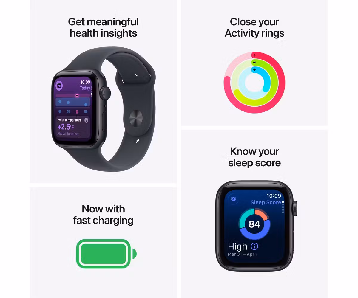 Apple Watch SE 3 40mm MEH54MP/A - Starlight Aluminum Case with Starlight Sport Band M/L