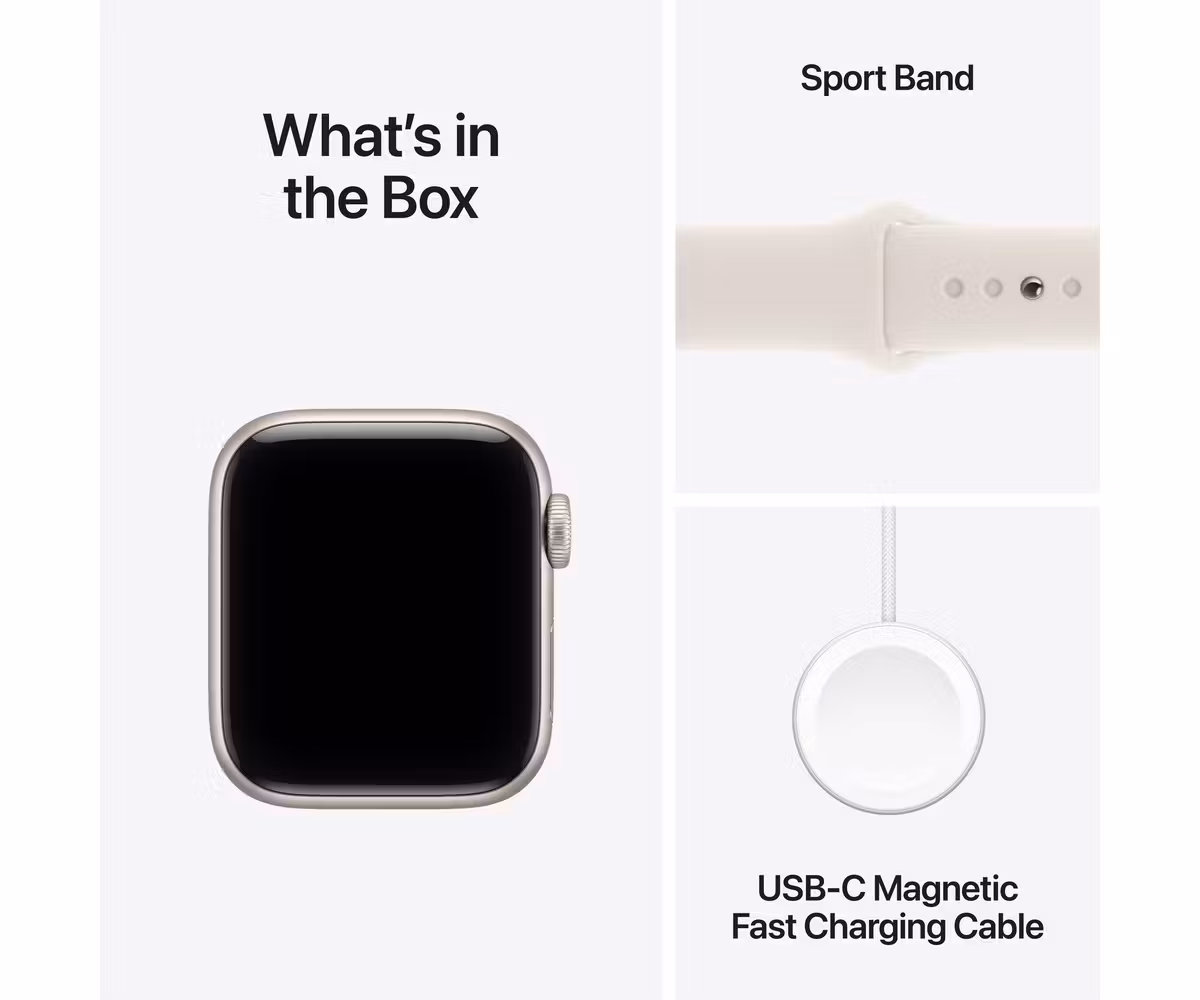 Apple Watch SE 3 40mm MEH54MP/A - Starlight Aluminum Case with Starlight Sport Band M/L