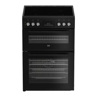 Beko 60cm Double Oven Electric Cooker FDC6731K - Black