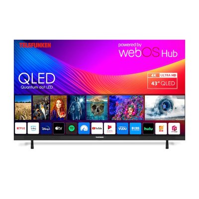 Telefunken 43" QLED 4K Soundbar WebOS Smart TV N27-QLED-W43