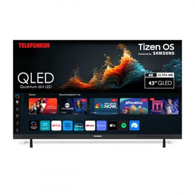 Telefunken 43" QLED 4K Soundbar Tizen OS Smart TV N27-QLED-T43