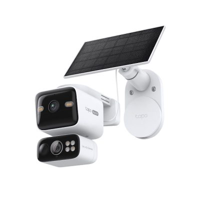 TP-Link Solar-Powered Dual-Lens Pan/Tilt Security Camera Kit TC93DKIT