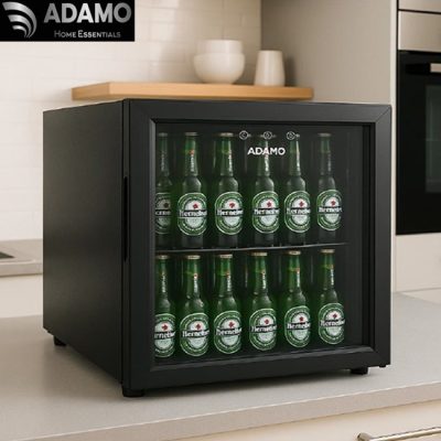 Adamo WC-52 Wine & Beverage Cooler with Glass Door - Black