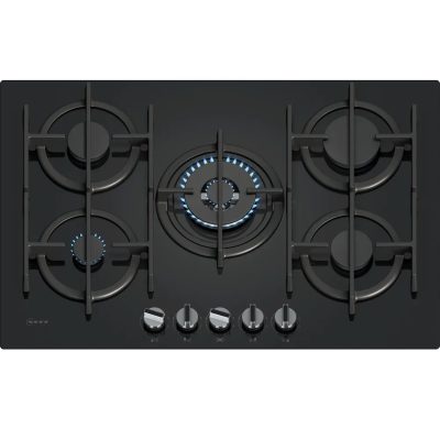 Neff N70 T27PIQ4S0 75cm Gas on Glass Hob – Black Tempered Glass