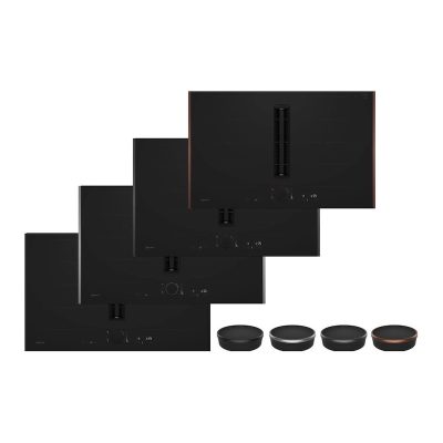Neff N90 V68YYX4B0 80cm FlexInduction Hob – Black Glass with Design Frame