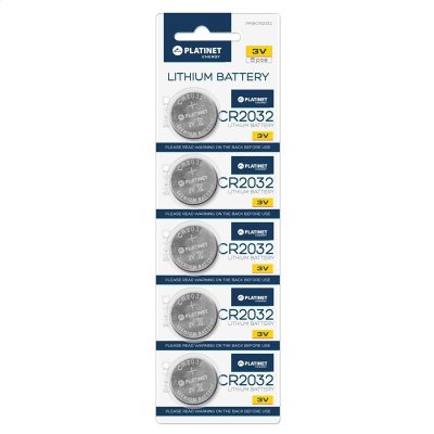 Platinet Lithium CR2032 3V Battery - 5 pack