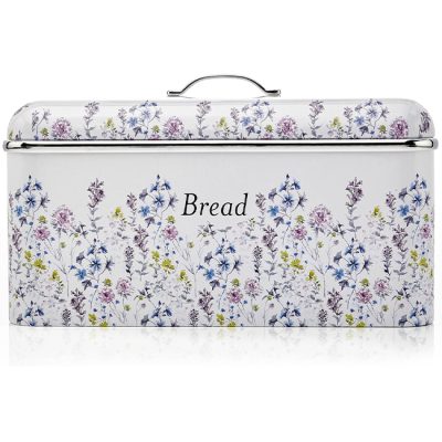 Laura Ashley Large Stainless Steel Bread Bin VQBB66CLAWMUK
