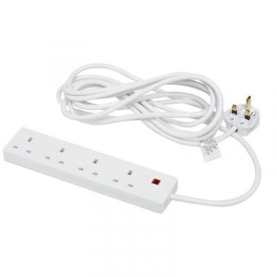 Powermaster 4-Way 2m Extension Lead (13A Fused) | Model 1119